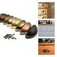 thumbnail image 3 of Ruibeauty 4Pcs Antique Drawer Shell Handle Tin Sheet Retro Semicircle Home Decoration, 3 of 5