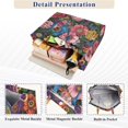 thumbnail image 3 of FORMRS Womens Corduroy Tote Bag Crossbody Shoulder Handbag with Pocket, Vibrant Blooming Flowers, 3 of 7