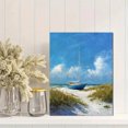 thumbnail image 2 of Blue Sailboat Oil Painting Canvas Print, Perfect for Living Room, Bedroom, Office, Beach House, Coastal Decor, 2 of 8