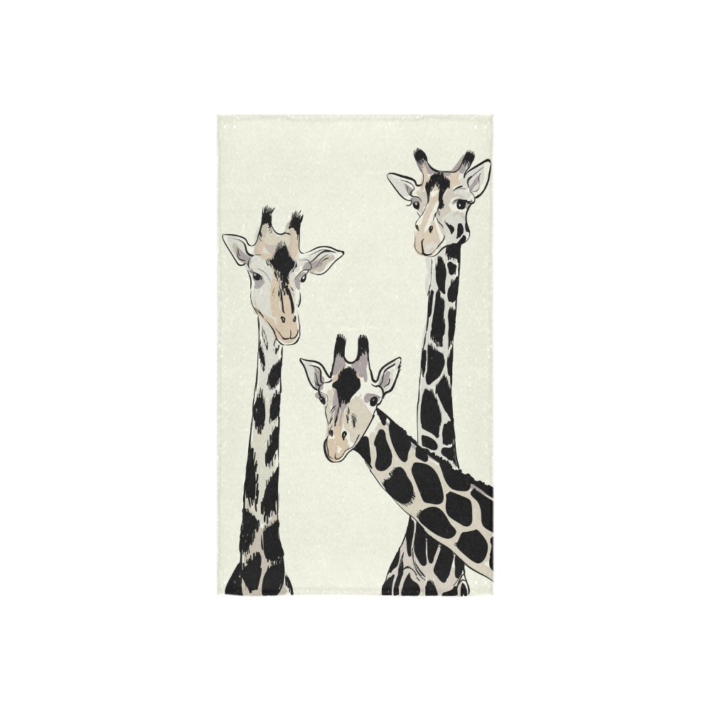 ZKGK African Animals Giraffe Cute Hand Towel Bath Towels For Home ...
