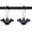 Black-bat, variant on Set of 12 Bats Shower Curtain Hooks Rings Halloween Party Supplies Haunted House Decoration Stainless Steel Rustproof (Black-Bat)