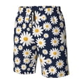 thumbnail image 5 of Kdxio Daisy Floral Pattern Mens Casual Shorts - Drawstring Summer Beach Sports Shorts for Men, 5 of 9
