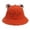 A1#-Orange, variant on Women's Cute Frog Bucket Hat, Animal Face Funny Fisherman Cap Sun Hat