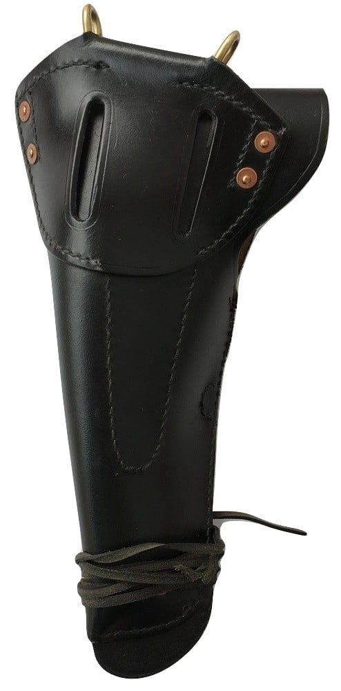 WWII Leather Utility Colt .45 M1911 Hip Holster Embossed US - Reproduction (BLACK)