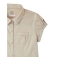 thumbnail image 2 of Wonder Nation Girls School Uniform Button-Up Shirt Dress, Sizes 4-16, 2 of 3