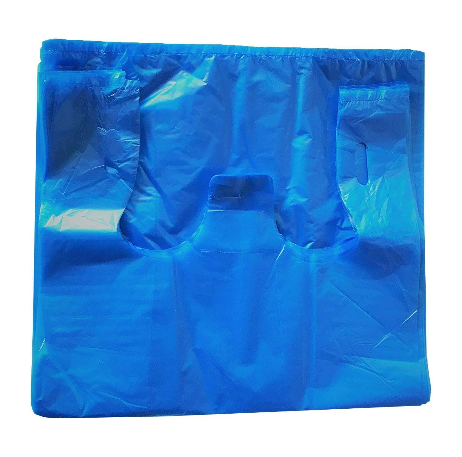 White Extra Large Plastic T Sacks, 20x10x30, Bulk 200 Pack,.75 mil