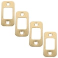 thumbnail image 1 of 4pcs Deadbolt Strike Plates Security Strike Plate Deadbolt Cover Plate Hole Strike Plates, 1 of 9