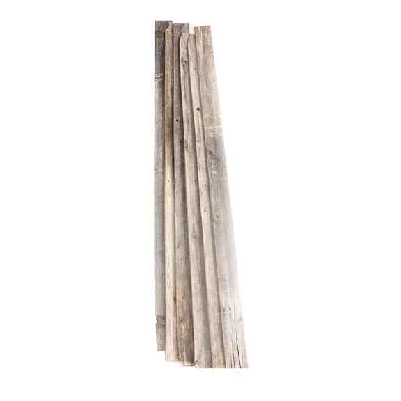 Rustic Farmhouse Reclaimed Barn Wood Bundle | 48 inch | Wood Plank | Wall Panels | Remodeling| DIY | Repurposed | Decoration | Shiplap | Natural Weathered Gray | Pack of 6 Planks