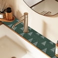 thumbnail image 2 of Yayeee Faucet Mat for Kitchen Sink 14.7" Diatomite Long Splash Guard Pad, New Year Tree Pattern, 2 of 7