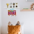 thumbnail image 6 of Never Give Up Wood Trophy and Medal Display Shelf Sturdy Medal Holders for Athletes Honors Wall Mount Rack Medal Hanger Trophy Shelf Display Sport Awards, 6 of 7