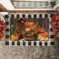 thumbnail image 2 of Fall Door Mat Outside,Pumpkin Watercolor Bird Welcome Mat for Front Door,Thanksgiving Autumn Indoor Outdoor Non-Slip Rugs,Fall Doormat for Farmhouse Home Porch Decorations 30" x 17", 2 of 6