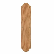 Wood Door Push Plate Solid Oak 14 3/4" H | Renovator's Supply