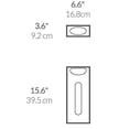 thumbnail image 2 of simplehuman, dispensador de bolsas de pared, acero inoxidable cepillado, 2 of 4
