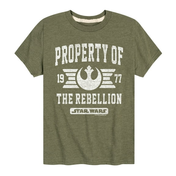 Star Wars - Property Of Rebellion - Toddler And Youth Short Sleeve Tee