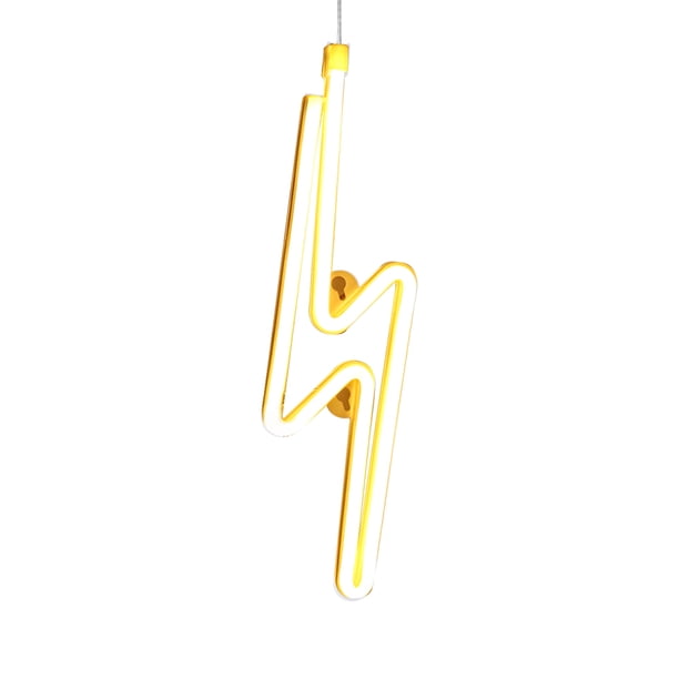 Luz De Noche Led Con Forma De Relámpago, Letrero De Neón Con Pilas Usb Decorativo Para Fiesta En Casa, Sala De Estar, Regalo Para Niños seitruly HA025014-03