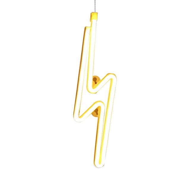 Luz De Noche Led Con Forma De Relámpago, Letrero De Neón Con Pilas Usb Decorativo Para Fiesta En Casa, Sala De Estar, Regalo Para Niños seitruly HA025014-03