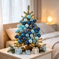 thumbnail image 6 of 49 Pcs Mini Christmas Ornaments for Mini Tree - 1.18" Shatterproof Small Hanging Balls Set for Xmas Holiday Table Wreath Decor (A), 6 of 9
