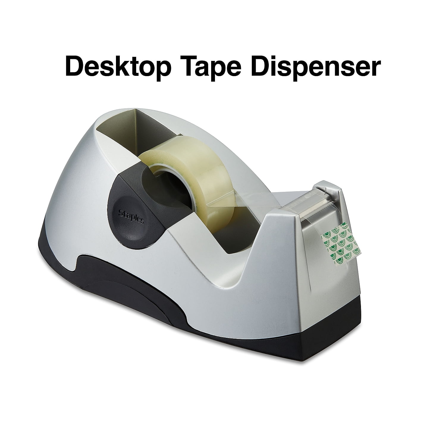 Staples Executive Desktop Tape Dispenser Silver Each (13566