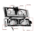 thumbnail image 3 of DNA Motoring For 03-07 Silverado Avalanche LED DRL Headlight Bumper Parking Lamps Smoked Clear, 3 of 7