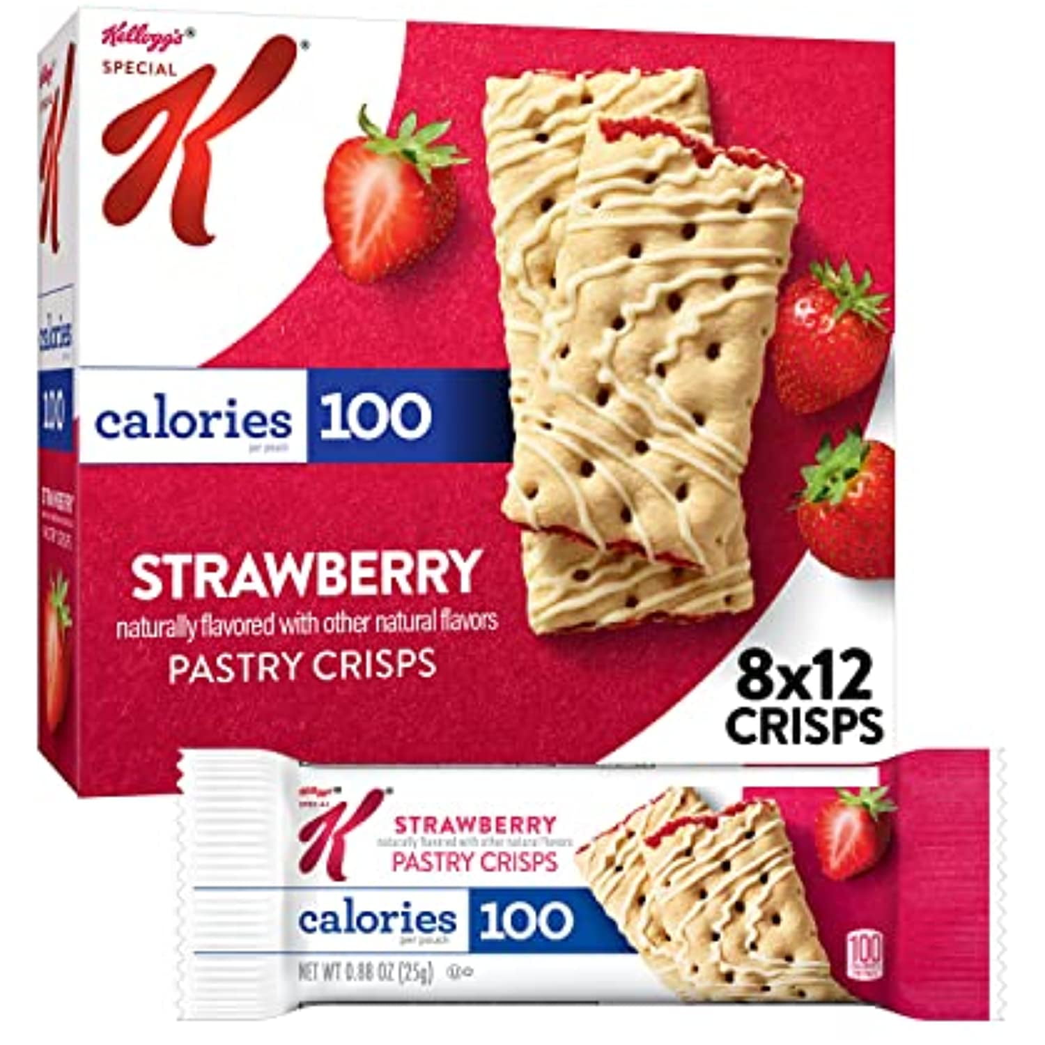 Kelloggs Special K Pastry Crisps, Strawberry, 5.28Oz (8 Count