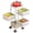 4Tier White, variant on Rotating Kitchen Storage Cart with Wheels and Top Lid, Thickened Carbon Steel Organizer, 360° Swivel Removable Basket Rack for Pantry Bathroom Laundry