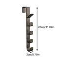 thumbnail image 3 of Vrorvz Over Door Hooks Metal Wall Mount 5 Hooks for Dorm Room Bathroom Kitchen Organization Heavy Duty Storage Solution Suit for Coats Bags Hats Clutter Free Home 11.02x1.77x0.79in, 3 of 5