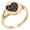 Rose Gold, variant on Stainless Steel Love Volleyball Heart Minimalist Oval Top Polished Statement Ring