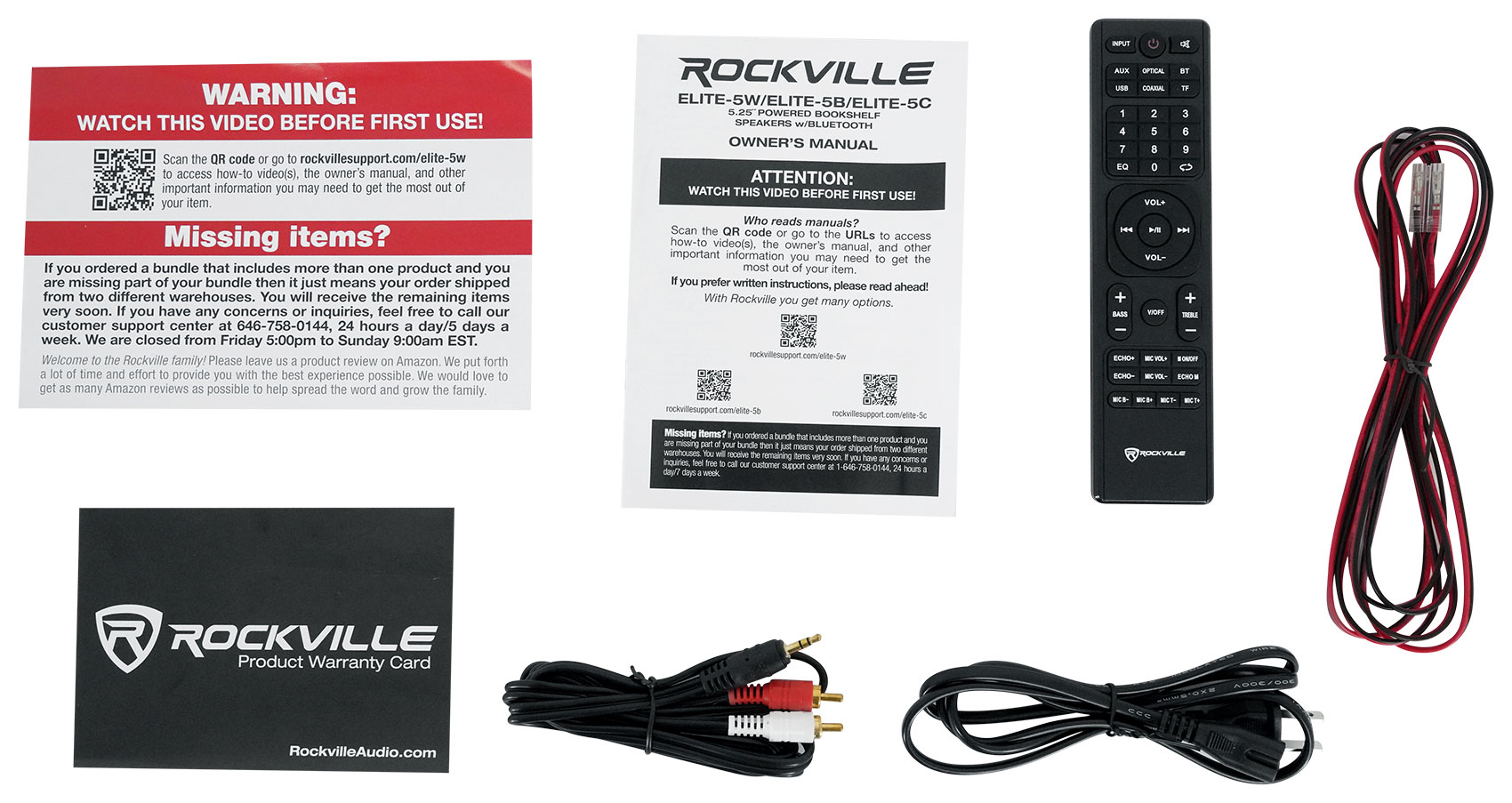 Rockville ELITE-5W 5.25" Powered White Bookshelf Speakers w/Bluetooth+29" Stands - image 2 of 21