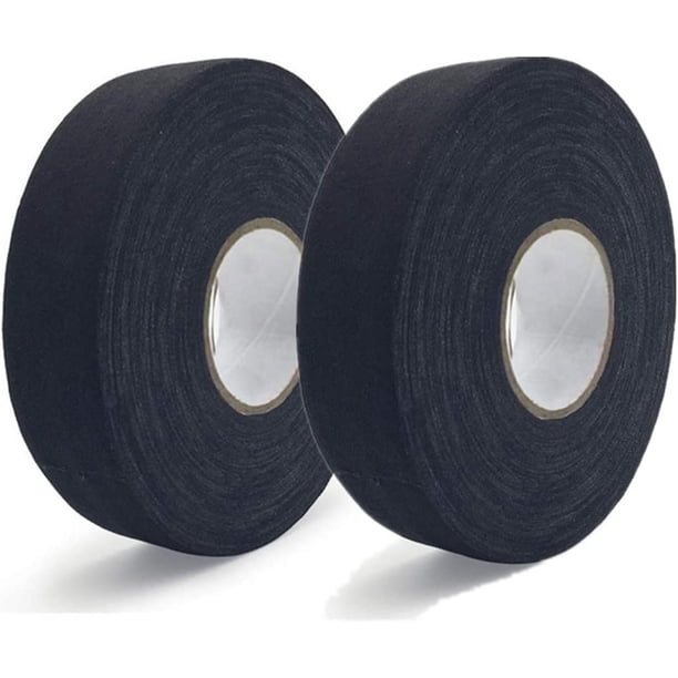 Nvzi Cinta de tela para hockey, fácil de estirar y rasgar, cinta para deportes atléticos, hockey y béisbol, 1" x 27 yd (2 rollos)