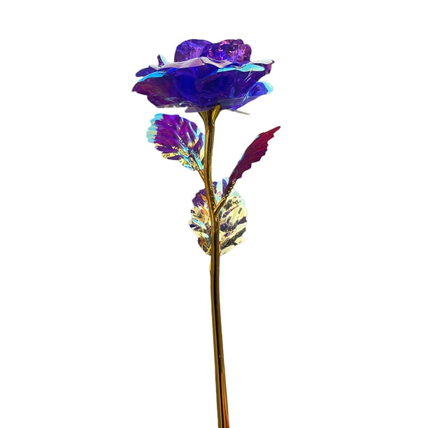 Rosa artificial laminada en papel de aluminio, pequeña rosa de imitación para bodas, regalos de rosas eternas para mujeres, niñas, mamás, esposas e hijas.
