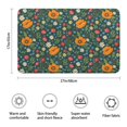 thumbnail image 3 of Pioneer Flower Floral Print Pattern Bathroom Rugs Mat, Non Slip Microfiber Bathroom Rug with Rubber Backing, Soft Mats for Bathroom Floor Tub Shower, 17"x27", 3 of 5
