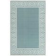 thumbnail image 1 of Unique Loom Outdoor Coastal Beach Area Rug 5' 3 x 8' Rectangle Aqua/Ivory, 1 of 1