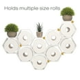 thumbnail image 5 of Excello Global Products Honeycomb Toilet Paper Holder with Bees - Holds 9 Rolls - Multiple Configurations, White, 5 of 8