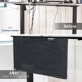 thumbnail image 3 of Faldón de escritorio VIVO DESK-SKIRT-30 negro de 76 x 38 cm con administrador de cables, 3 of 8
