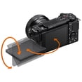 thumbnail image 3 of Sony Alpha ZV-E10 Mirrorless Vlog Camera With 16-50mm Lens + Two Pack 128GB Memory Card + Flash + Tripod + Backpack + A-Cell Mobility Accessory Bundle (Black), 3 of 7