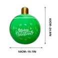 thumbnail image 4 of Tyidzon PVC Inflatable Christmas Ball 20 Inch Christmas PVC Inflatable Decorated Ball Outdoor Christmas Decorations Inflatable Christmas Ornaments for Yard Holiday Decorations, 4 of 7