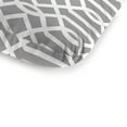 thumbnail image 5 of Jordan Manufacturing 74" x 22" Chauncey Pumice Gray Geometric Rectangular Outdoor Chaise Lounge Cushion with Ties and Hanger Loop, 5 of 13