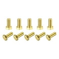 thumbnail image 1 of Unique Bargains Brass Hex Bolts, M5x12mm 10 Pack Fully Thread Grade 4.8 Machine Screws, 1 of 4