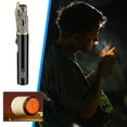 thumbnail image 3 of TOPRenddon Refillable Windproof Butane Torch Lighter – 360° Adjustable Flame for Camping, Survival Kits, & Outdoor Use (1300°F High-Temp, Safety Lock, Vintage Metal Design), 3 of 5