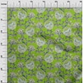 thumbnail image 2 of oneOone Cotton Cambric Green Fabric Leaves & Flower Floral Diy Clothing Quilting Fabric Print Fabric By Yard 42 Inch Wide, 2 of 4