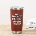 thumbnail image 5 of Mothers Day Gifts for Mom from Daughter Son, My Favorite Child Gave Me This Tumbler Cup, Birthday Gifts Ideas for Mom Mother Wife Grandma, 20oz Red, 5 of 6
