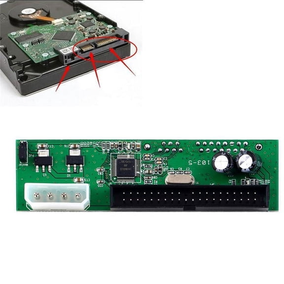 Sata To Pata IDE Converter Adapter Plug&Play 7 15 Pin 3.5/2.5 Sata HDD DVD