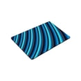 thumbnail image 2 of CADecor Glossy Blue Gradient Stripes Indoor/Outdoor Doormat Decor Rug 30x18 inches, 2 of 2