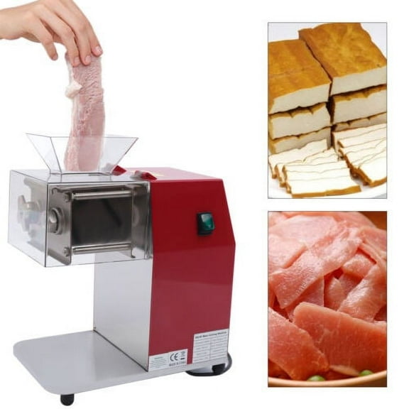 Commercial Electric Meat Cutting Machine Shredding Cutter Slicer w/ 3.5mm Blade