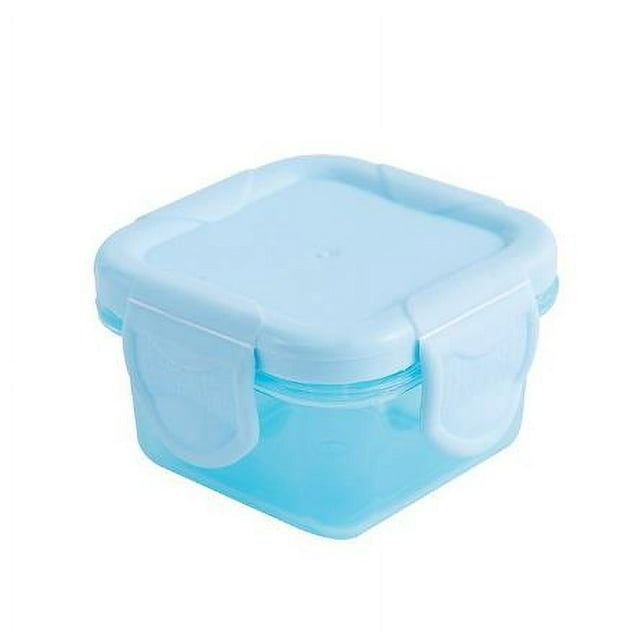 Miangastore 4Pcs Travel Seasoning Box Yellow Reusable Plastic Portion Control For People Who Travel