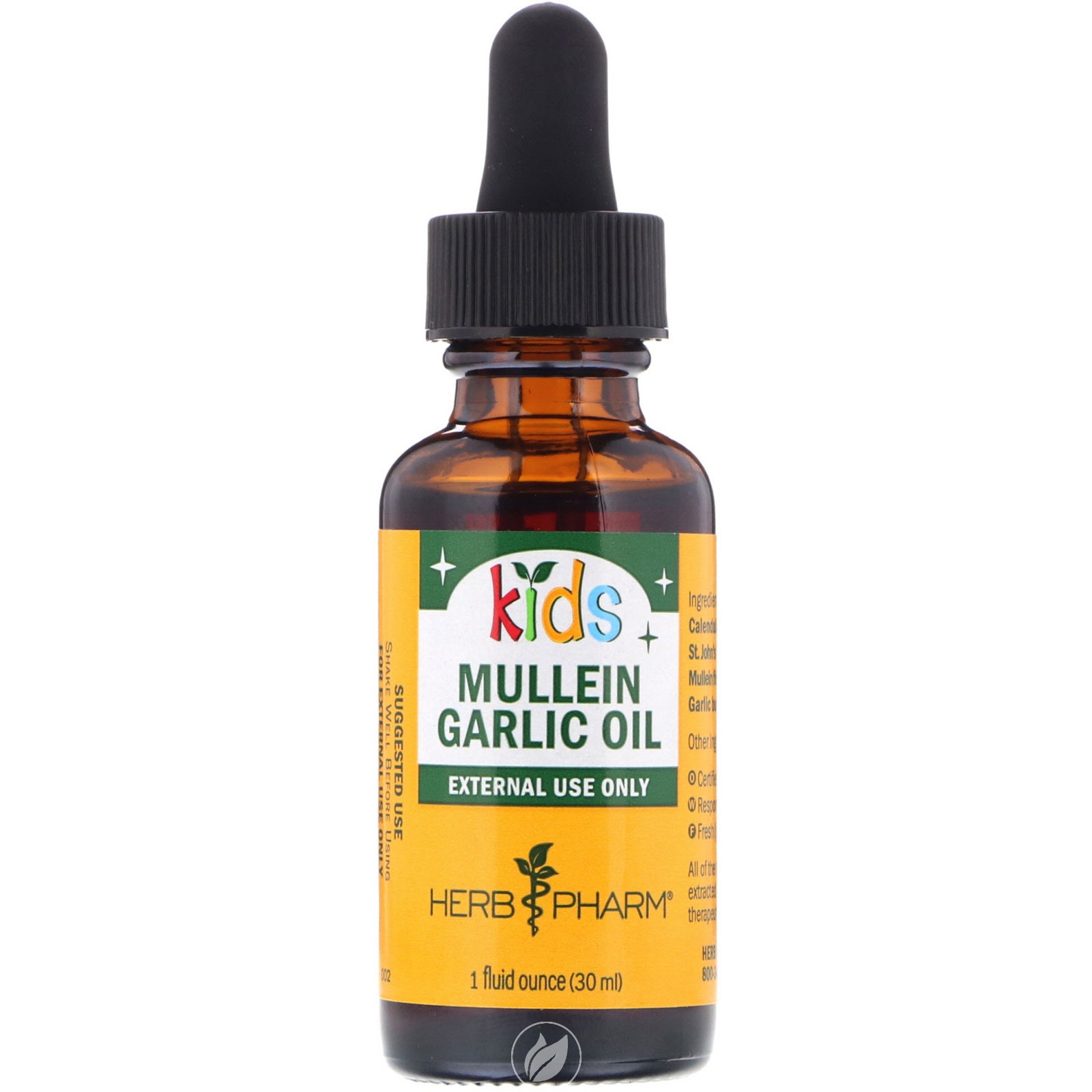 Kids Mullein/Garlic Ear Oil 1 fl oz by Herb Pharm, Pack of 2