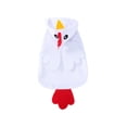 thumbnail image 2 of Dog Chicken Costume Soft Crystal Fleece Pet Hoodie，Adjustable Wrap Puppy Transformation Outfit for Small Medium Dogs, Halloween Party Cosplay Clothes, 2 of 6