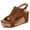 Brown, variant on Women's Wedge Sandals Dressy Summer, 2026 Open Toe Espadrilles Platform Ankle Strap Sandal Casual Boho Walking Shoes Slip on Sandals