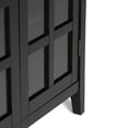 thumbnail image 3 of Acadian 39 inch Wide Solid Wood Transitional Storage Cabinet in Black, 3 of 13