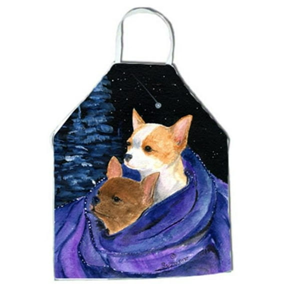 Starry Night Chihuahua Apron - 27 x 31 in.